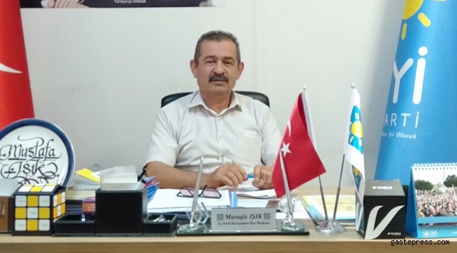 İyi Parti Kocasinan İlçe Başkanı Mustafa IŞIK'ın Basın Açıklaması!