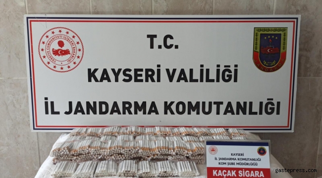 Kayseri'de kaçak makaron ele geçirildi!