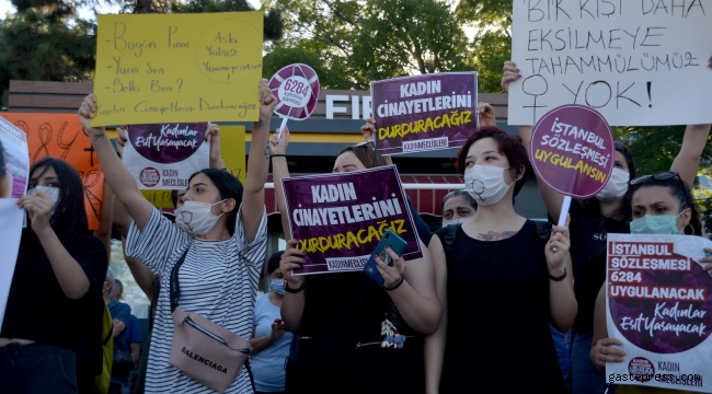Kayseri'de 'kadın cinayetleri' protesto edildi!