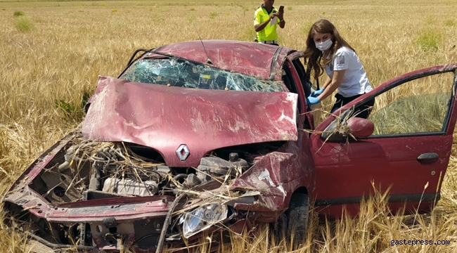 Kayseri'de otomobil şarampole devrildi 5 kişi yaralandı!