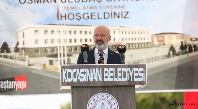 Kayseri Kocasinan'da 24 Derslikli Ortaokul ve 8 Derslikli Anaokulun Temeli Atıldı!