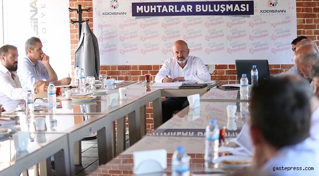 Kayseri Kocasinan'da Başkan Çolakbayrakdar, Muhtarlarla Buluştu!