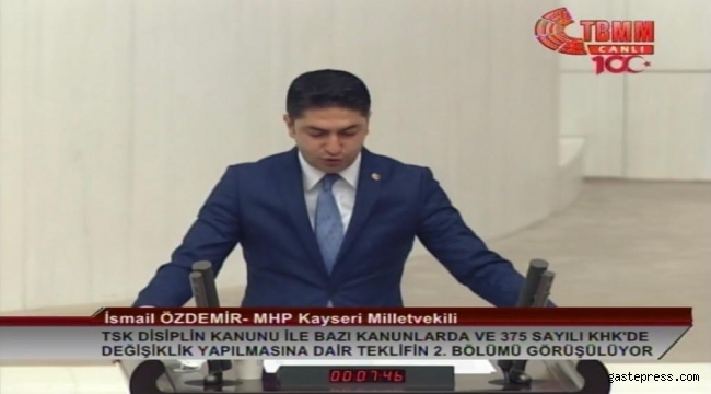 MHP’li Özdemir, Milli meselelerde ayrılık gayrılık yoktur. Türk Milleti tek bilek, tek yürektir!