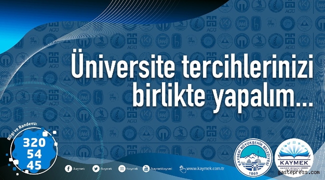 Kayseri Büyükşehir Tercih Maratonunda Öğrencileri Yalnız Bırakmıyor!