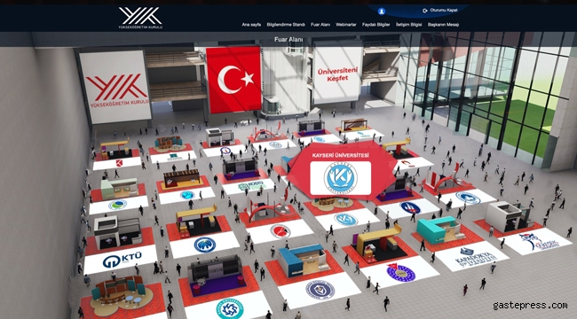 Kayseri Üniversitesi, YÖK Sanal Fuarında!