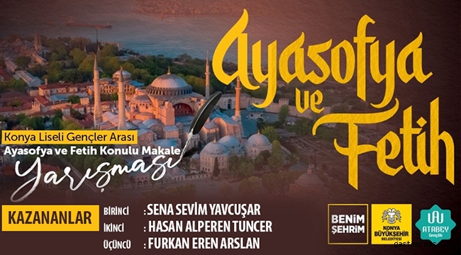Konya'da “Ayasofya ve Fetih” Makale Yarışmasının Kazananları Belli Oldu