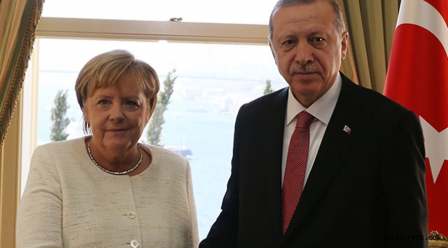 Cumhurbaşkanı Erdoğan, Almanya Başbakanı Merkel ile görüştü!