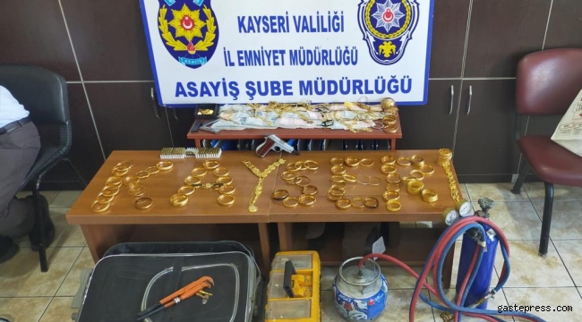 Kayseri'de kuyumcu hırsızı yakalandı!