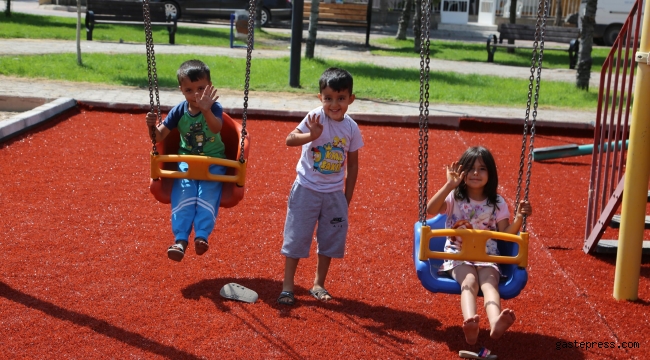 Kayseri Develi Belediyesi'nden parklarda yenileme çalışması!