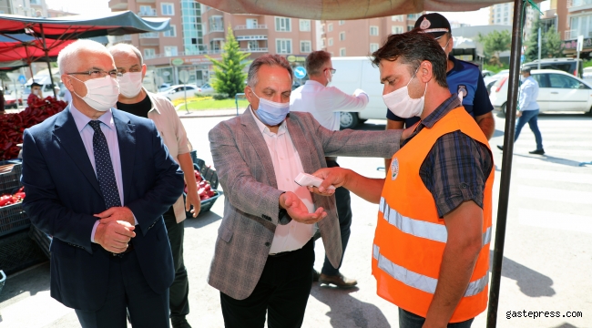 Kayseri Talas'ta Maske, Mesafe, Temizlik Denetimi!