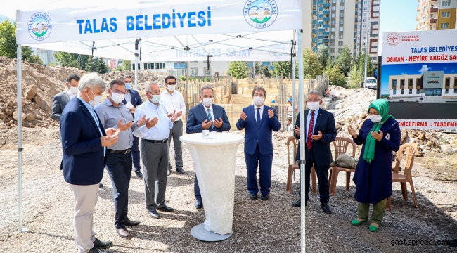 Kayseri Talas'ta Yeni Aile Sağlığı Merkezi'ne İlk Harç Kondu!