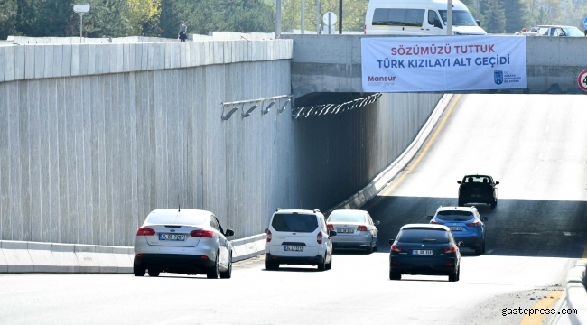 Mansur Yavaş Sözünü Tuttu, Türk Kızılayı Caddesi'ndeki Köprülü Kavşaklar Trafiğe Açıldı!