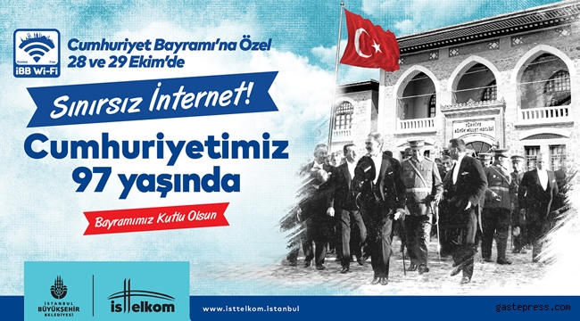 İBB’den Cumhuriyet Bayramı'nda Sınırsız İnternet!