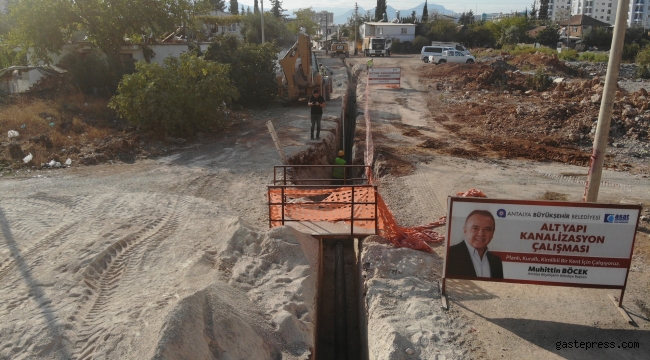 Antalya Kepez'e 130 km'lik kanalizasyon hattı yapılıyor