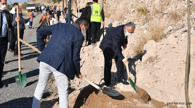 Kayseri'de Memduh Başkan Ali Dağı’ndaki fidan dikme etkinliğine katıldı!
