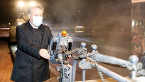 Kayseri Melikgazi Belediyesi'nden Gece Asfalt Mesaisi!