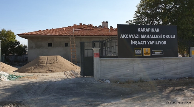 Konya Büyükşehir Akcayazı’ya 4 Derslikli Okul Kazandırıyor!