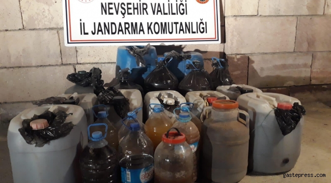 Nevşehir'de 460 litre kaçak şarap ele geçirildi!