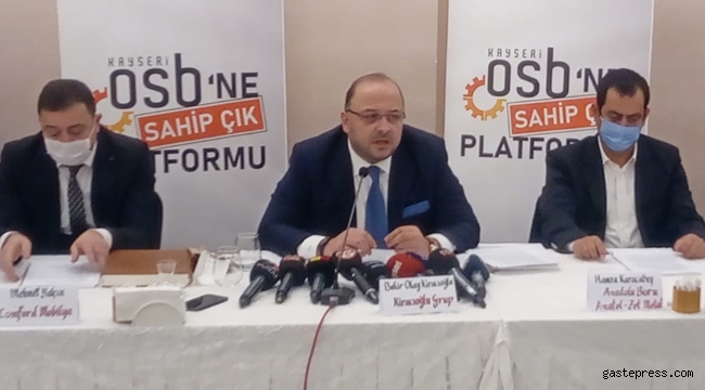 OSB'ne Sahip Çık Platformu; ''OSB Mali Genel Kurulu'nun'' Ertelenmesi Hakkında Basın Açıklaması Yaptı!