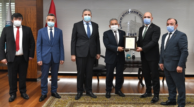 Borsa Yönetiminden Kayseri Büyükşehir Belediye Başkanı Büyükkılıç'a Teşekkür Ziyareti!
