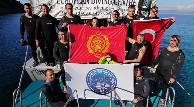 Kayseri Büyükşehir İtfaiyesi Sualtı Arama-Kurtarma Ekibine Donanımlı Dalış Eğitimi Verildi!