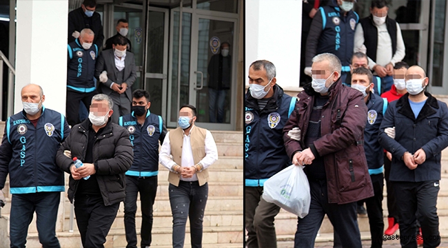 Kayseri'de suç örgütü operasyonunda 13 kişi adliyede!