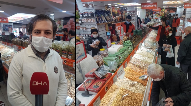 Kayseri'de yılbaşı kısıtlaması öncesi 'alışveriş' yoğunluğu!