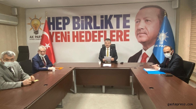 AK Parti Kayseri İl Başkanı Şaban Çopuroğlu’ndan İstişare Toplantısı