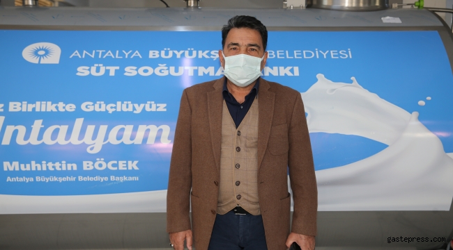 Antalya Büyükşehir’den Manavgat süt  üreticilerine süt tankı desteği!