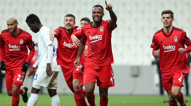 Beşiktaş kupada Rizespor'u Larin'den gelen tek golle geçti!