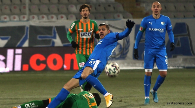 Erzurumspor ile Alanyaspor berabere kaldı!