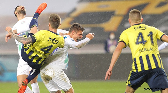 Fenerbahçe zor da olsa sahasında Rizespor'u tek golle geçti!