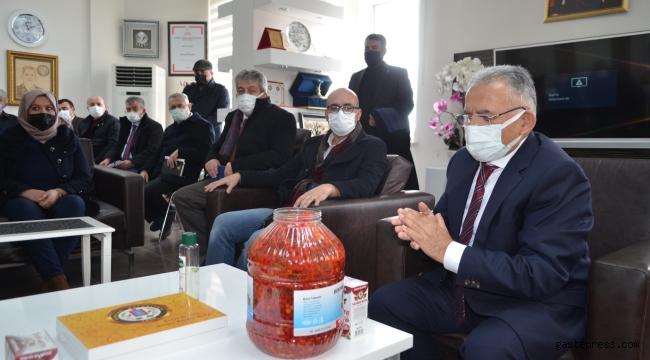 Kayseri Büyükşehir Belediye Başkanı Memduh Büyükkılıç Bünyan'da
