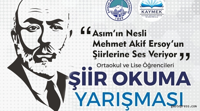 Kayseri'de Milli Şairimiz Akif'in Şiirlerine Binlerce Öğrenci Ses Verdi!