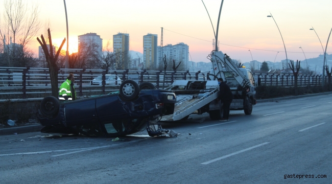 Kayseri'de otomobil takla attı: 2 yaralı!