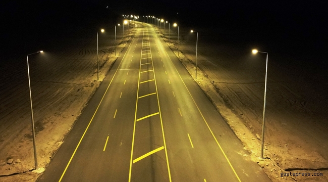 Kayseri Develi'de, Erciyes Yolu aydınlatma Çalışmasının İlk Etabı Tamamlandı!