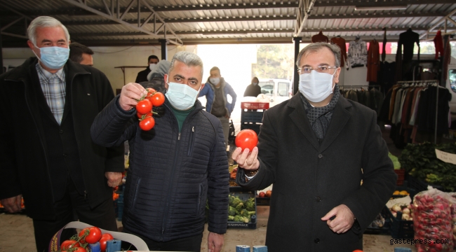 Kayseri Hacılar Belediye Başkanı Bilal Özdoğan, İlçe Pazar Esnafını Ziyaret Etti!