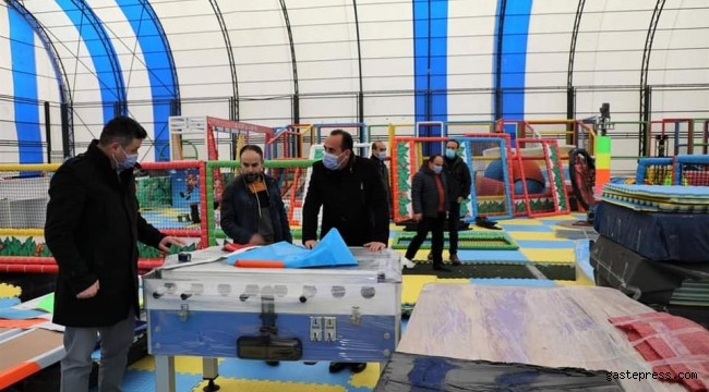 Kayseri İncesu'da Kapalı Çocuk Parkı projesinde sona gelindi!