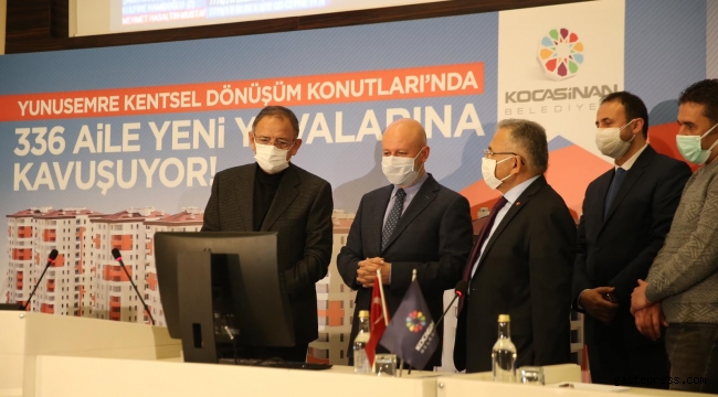 Kayseri Kocasinan Yunus Emre'de Dönüşüm Konutları Sahiplerini Buldu!