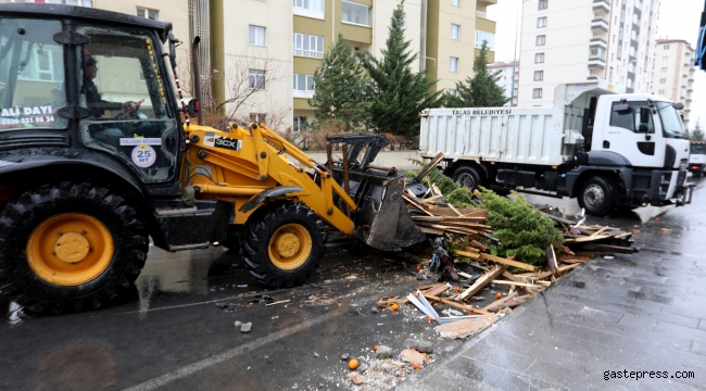 Kayseri Talas Belediyesi Acil Müdehale Ekibi İş Başında!