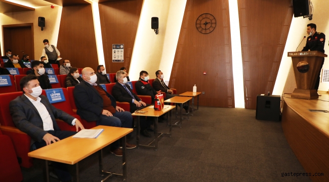 Kayseri Talas Belediyesi Personeline Yangın Eğitimi!