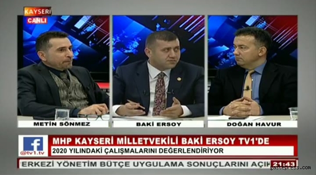 Milletvekili Baki Ersoy; ''549 Milyon TL Yatırımdan kimse bahsetmiyor''
