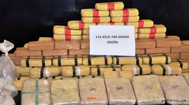 Antalya'da 115 kilo eroin ele geçirildi!
