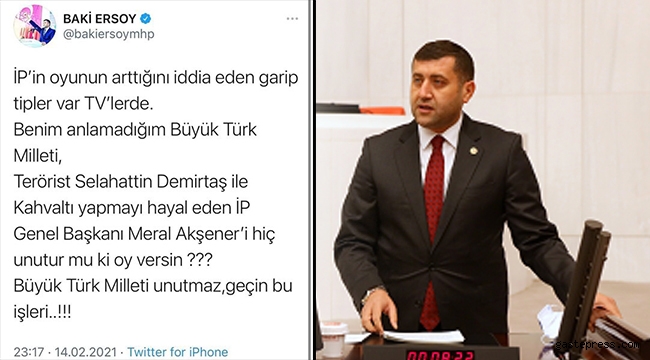Milletvekili Baki Ersoy, ''Büyük Türk Milleti Unutmaz!''