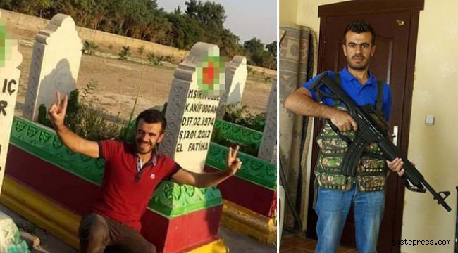 PKK'lı teröristlerin mezarlığında fotoğrafı çıktı, terör bağlantısı inceleniyor!