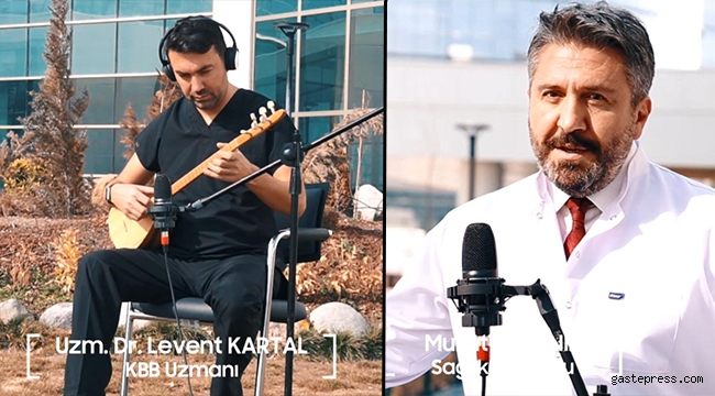 Sağlık çalışanları, sağlık için çalıp söyledi!