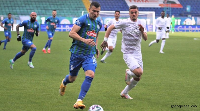 Çaykur Rizespor, Hatay karşısında 3 puanı tek golle aldı!