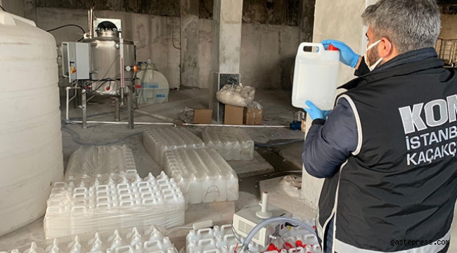 İstanbul’da 5 ton etil alkol ele geçirildi!