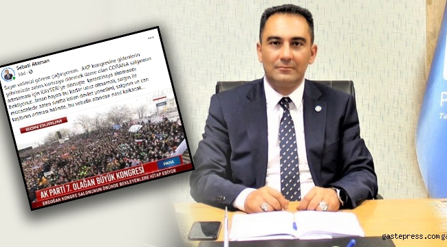 İYİ Partili Sebati Ataman; AKP kongresine gidenlerin, Kayseri'ye dönüşte  karantinaya alınmasını bekliyoruz!