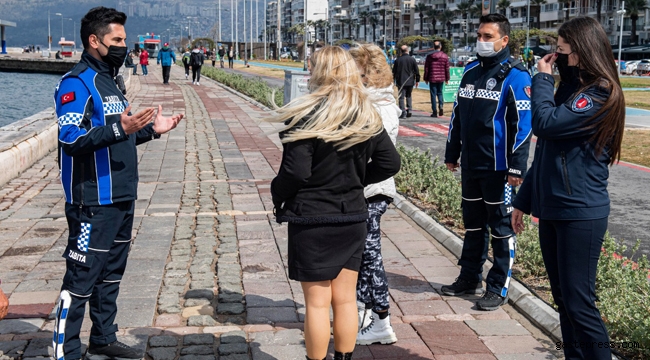 İzmir'de Zabıta ekipleri koronavirüs denetiminde!